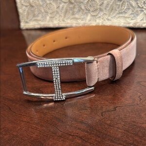 Pink Belt with Silver Buckle